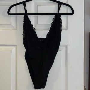 Black lace bodysuit